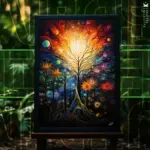 Vibrant Tree of Life centerpiece in Kata Angel's "Vibras"